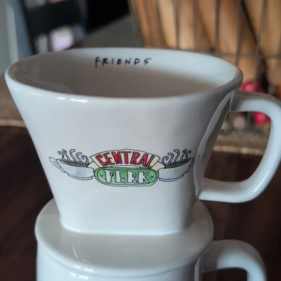 Rae Dunn Friends Coffee Mug And pour Over - Picture 2 of 5
